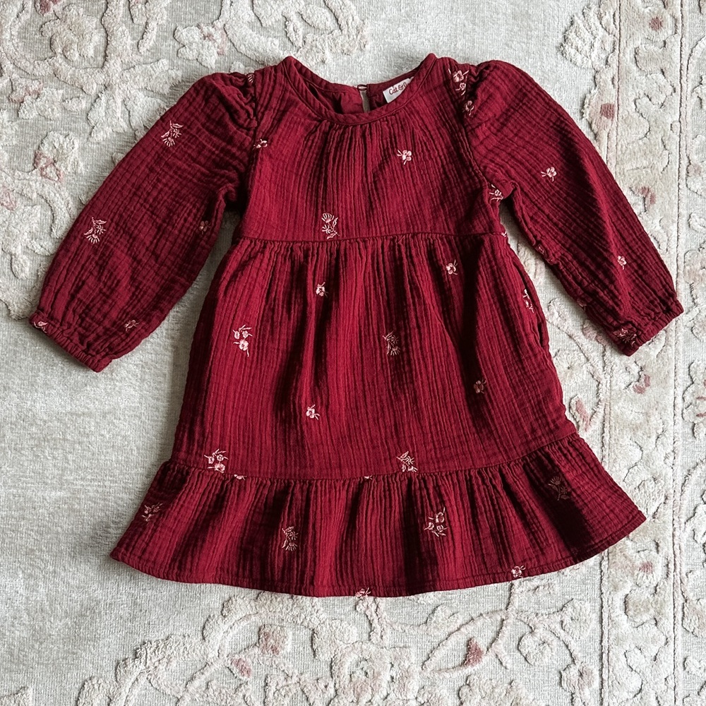 Cat & Jack Floral Gauze Dress 4T
